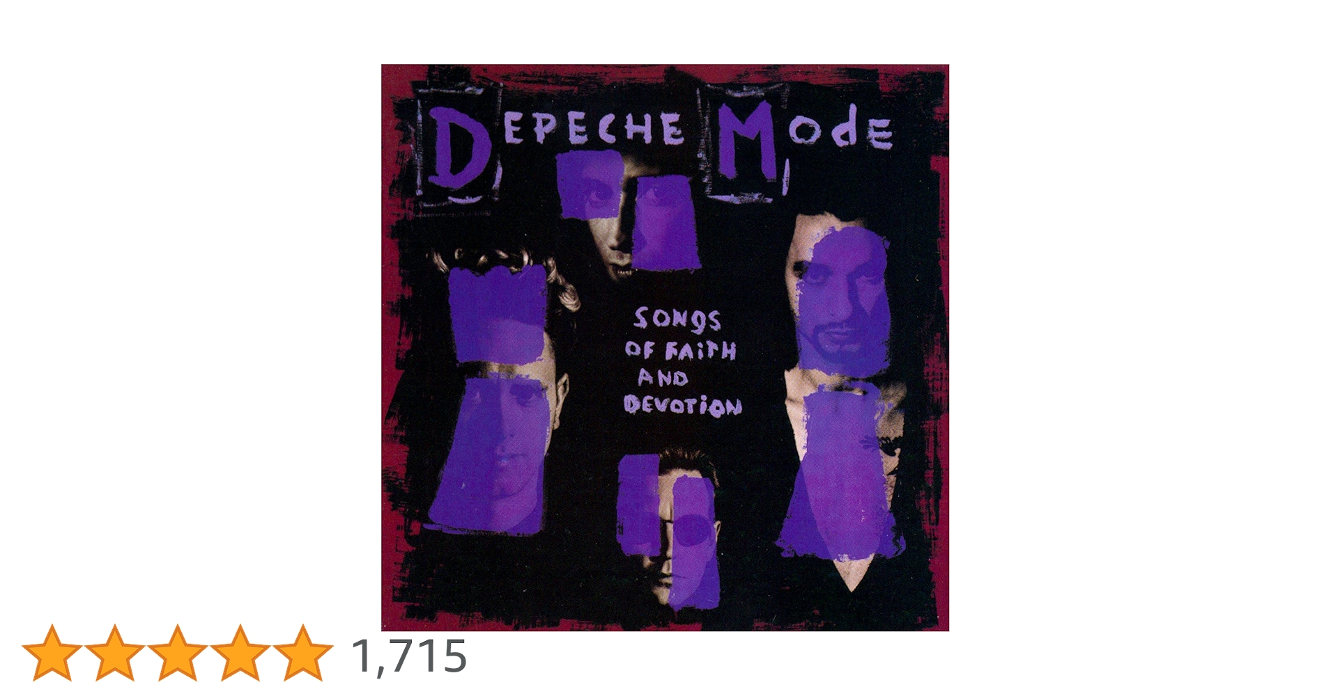 デペッシュ・モード/ソングス・オブ・フェイス・アンド・デヴォーション・ライヴ Songs Of Faith And Devotion Live : Depeche Mode | HMV&BOOKS